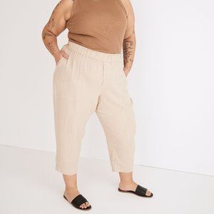2x Plus Madewell Lightspun Pull-On Balloon Pants in Flax NWOT